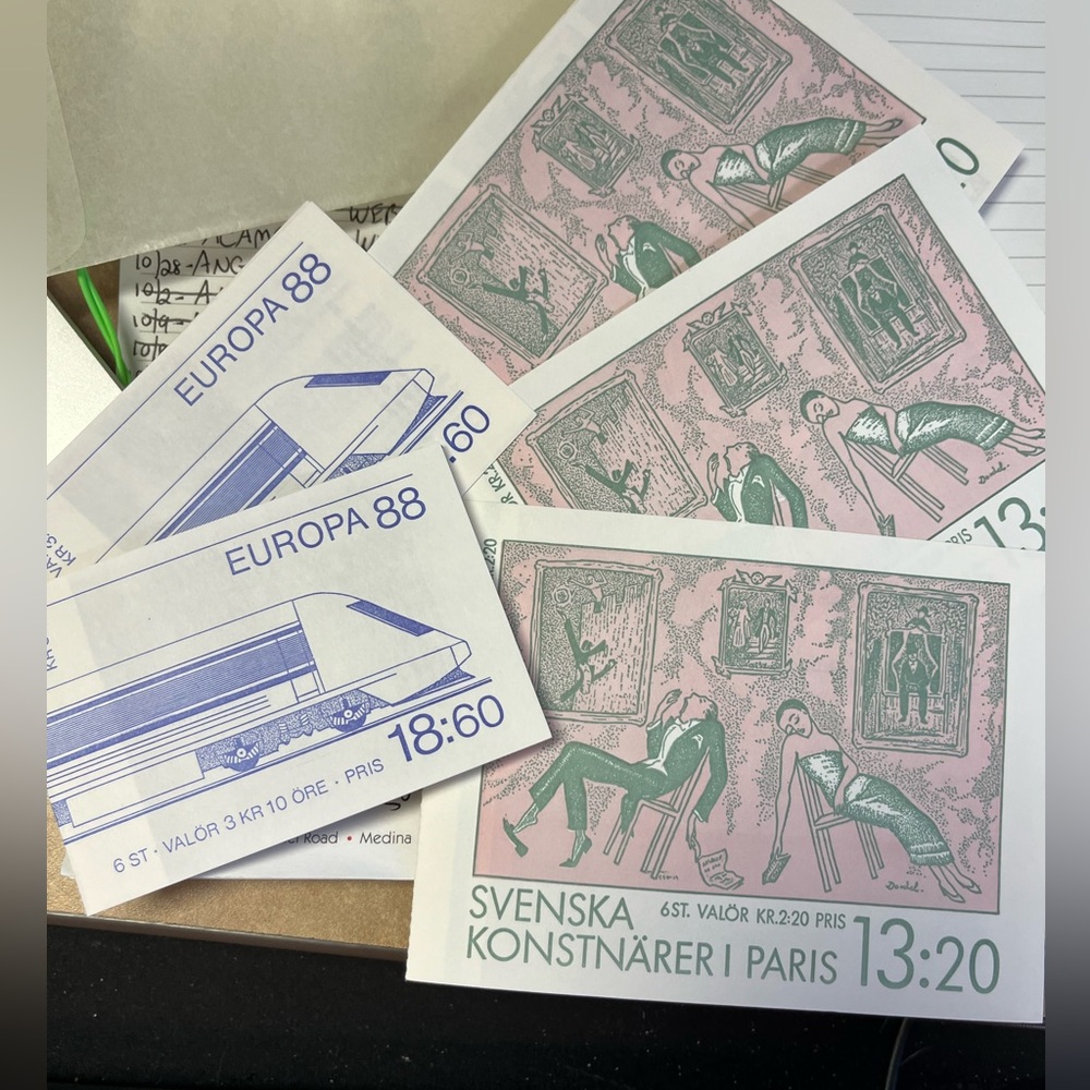 Vintage Collectible Swedish Postage Stamps Collection - Picture 3 of 3